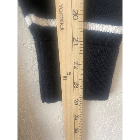 J.Jill Wool Blend Sweater Tunic Top Womens M Striped Knit Casual Cozy - Picture 13 of 14